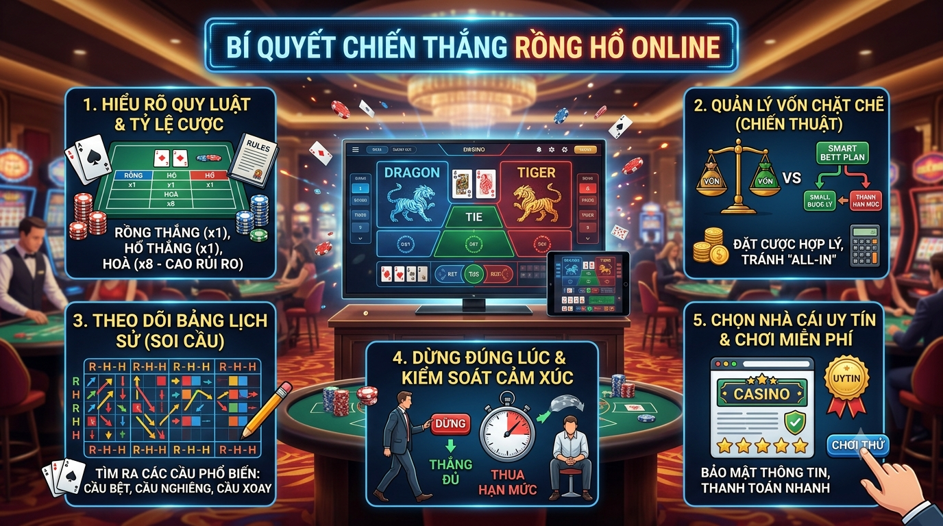 bí quyết chơi rồng hổ online